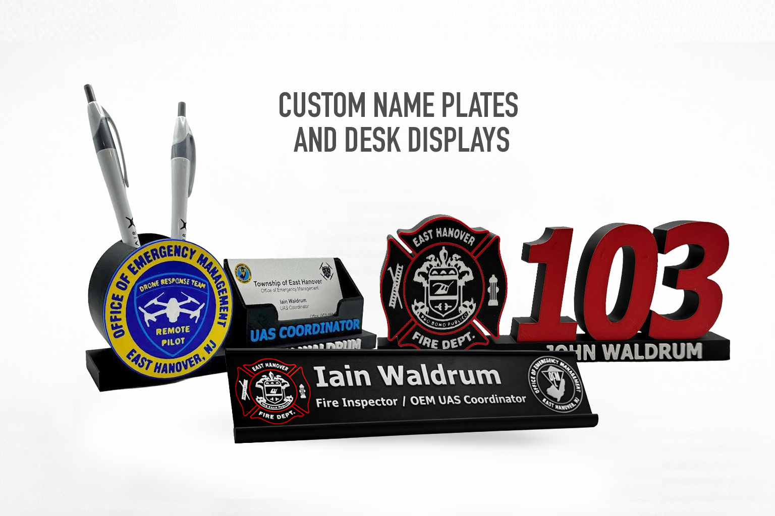 Custom Name Plates and Desk Displays