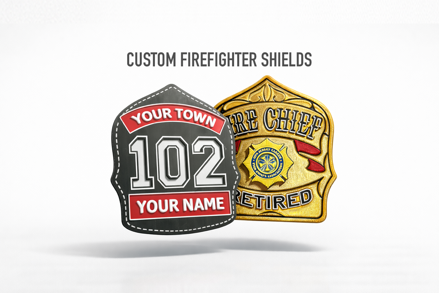 Custom Firefighter Shields