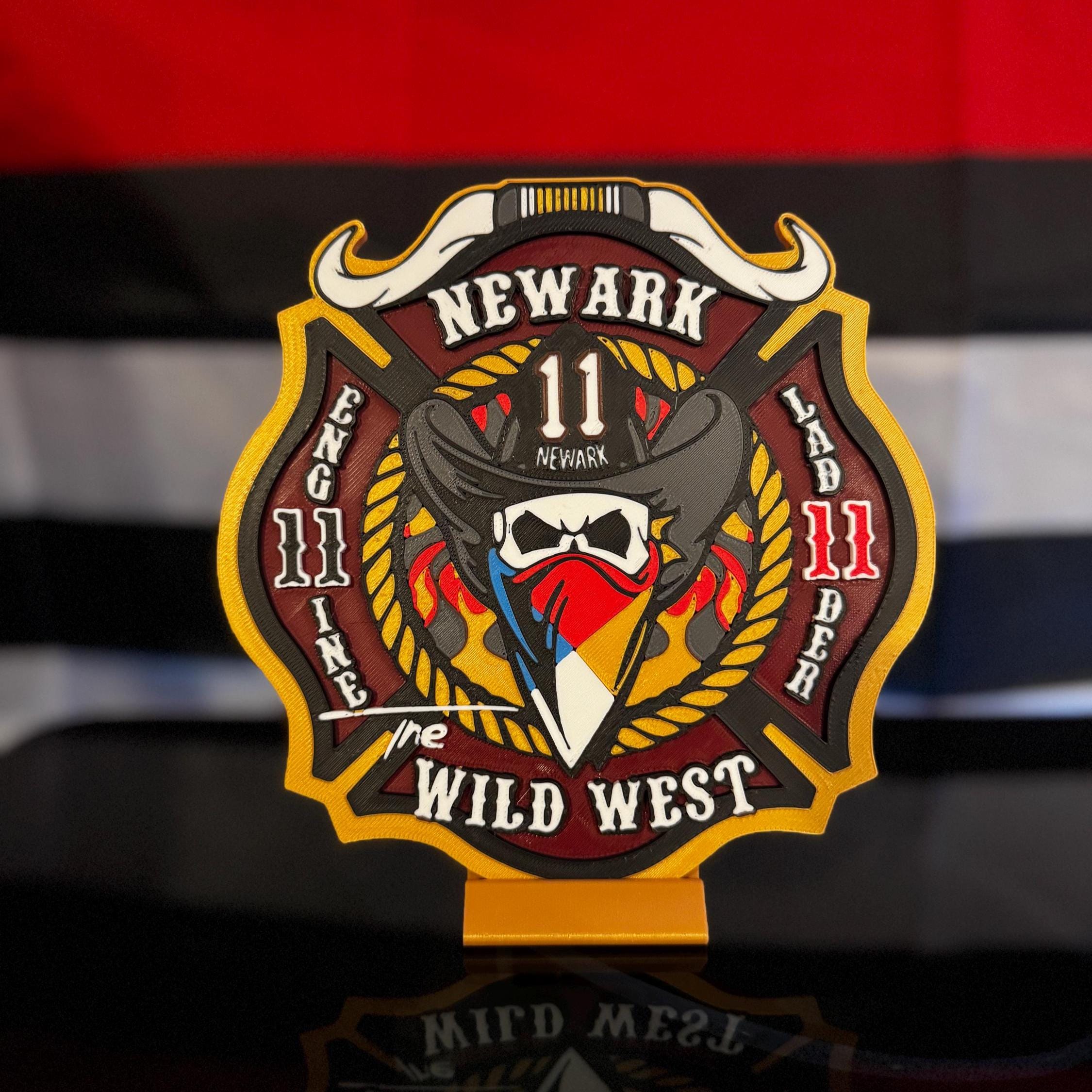 Custom 3D Printed Badge / Patch Replica | Fire, Police, EMS, Military Emblem Display