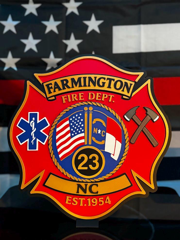 Custom 3D Printed Badge / Patch Replica | Fire, Police, EMS, Military Emblem Display