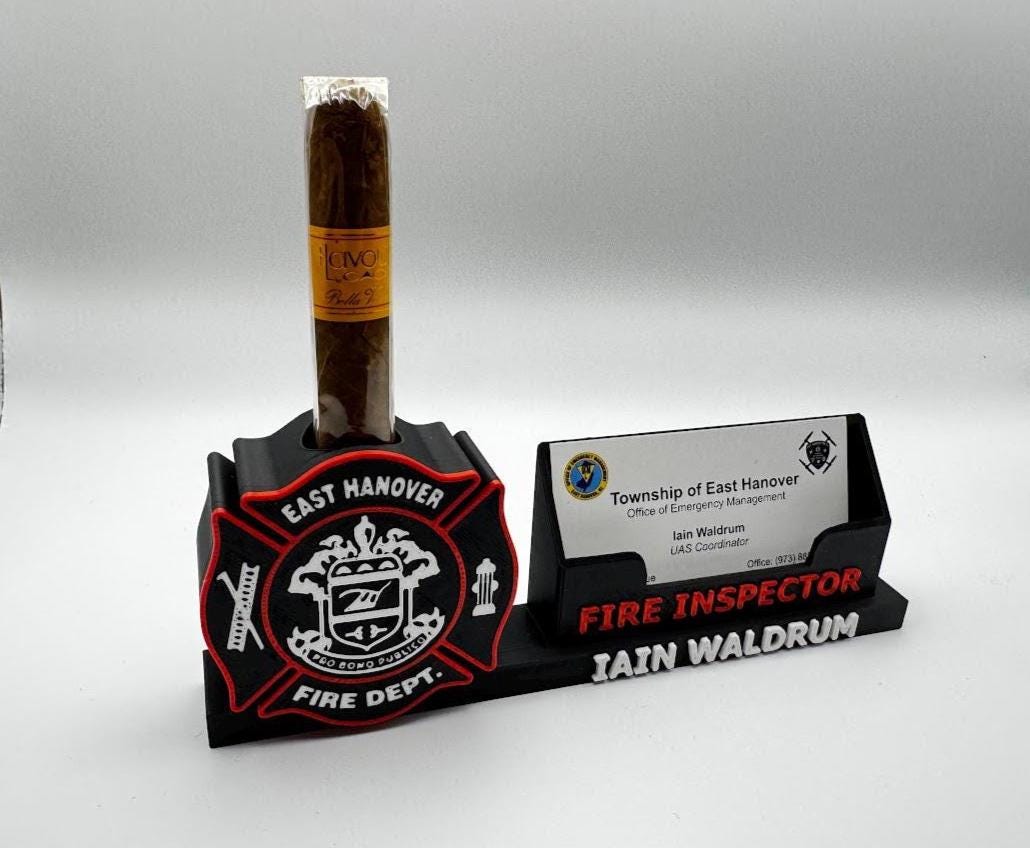 Custom 3D Logo Desk Display | Personalized Name & Pen Card Holder