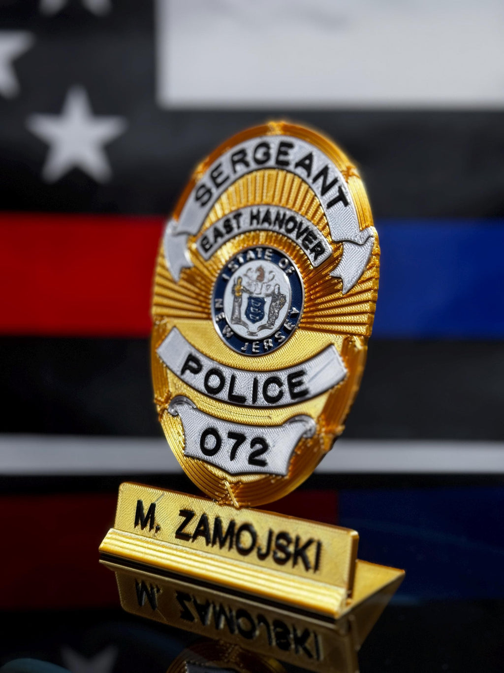 Custom 3D Printed Badge / Patch Replica | Fire, Police, EMS, Military Emblem Display