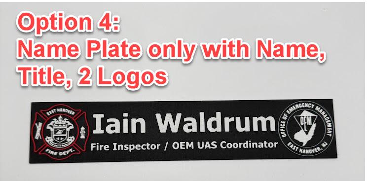Custom Desk Name Plate with Logo | Personalized Office Sign | 3D Printed