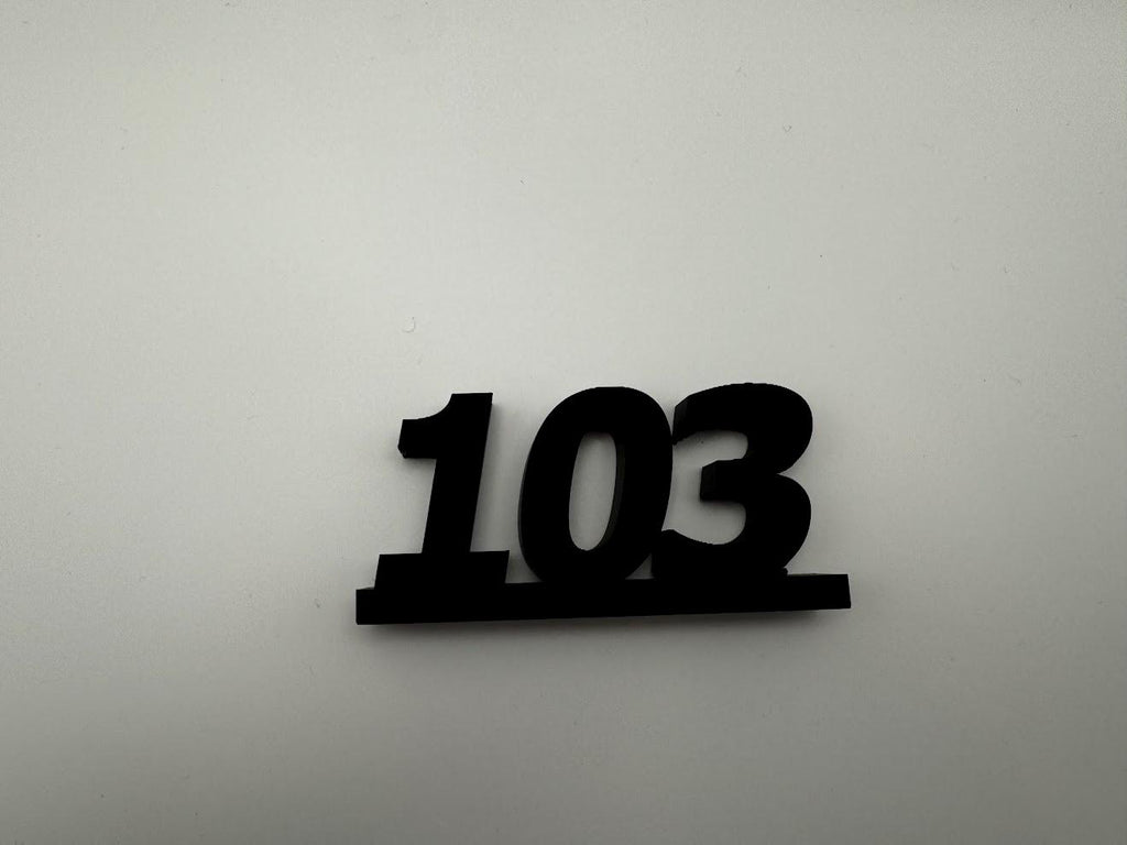 Custom 3D Duty Desk Name Stand – Personalized Display with Name & Badge Number