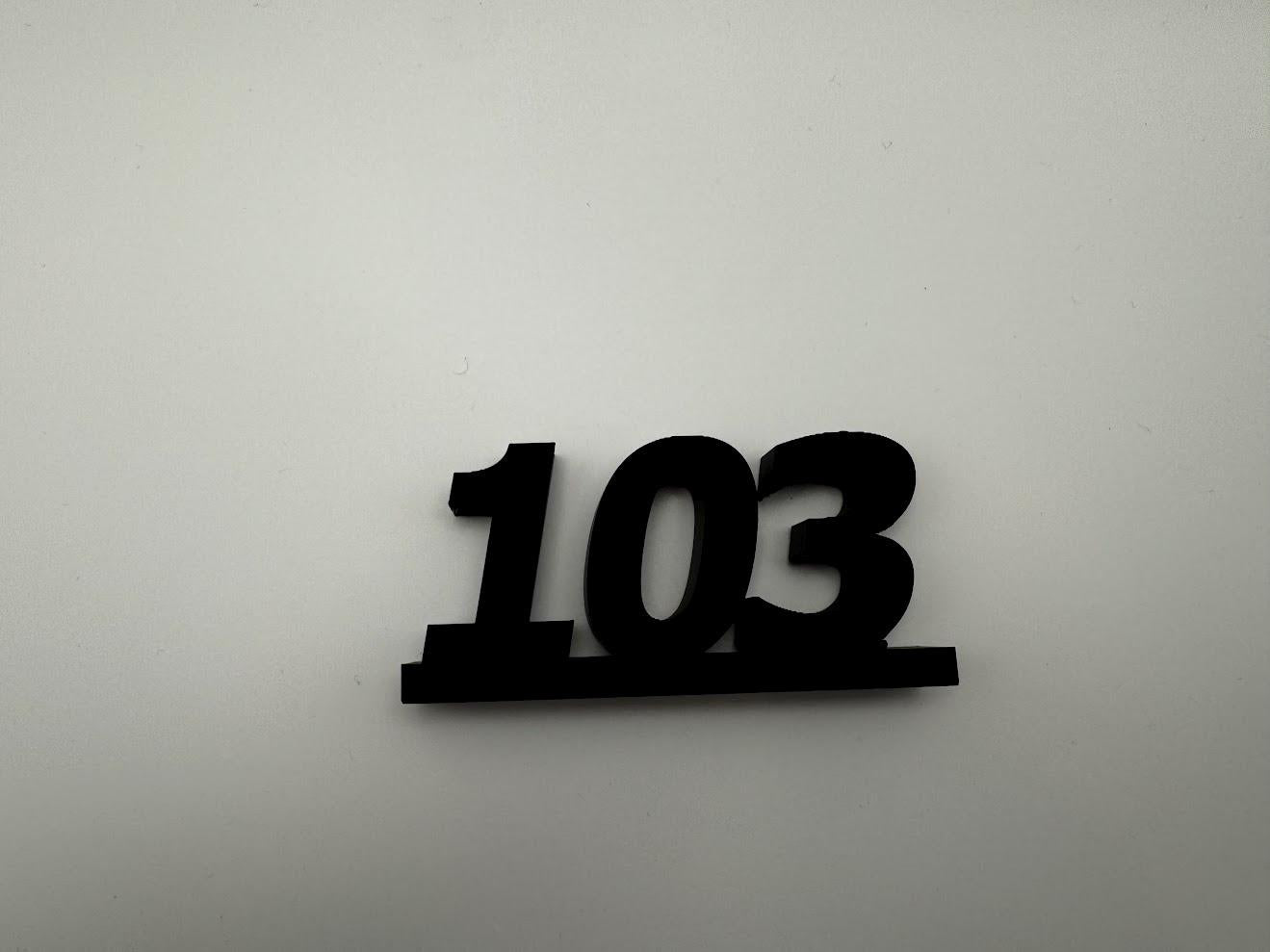 Custom 3D Duty Desk Name Stand – Personalized Display with Name & Badge Number