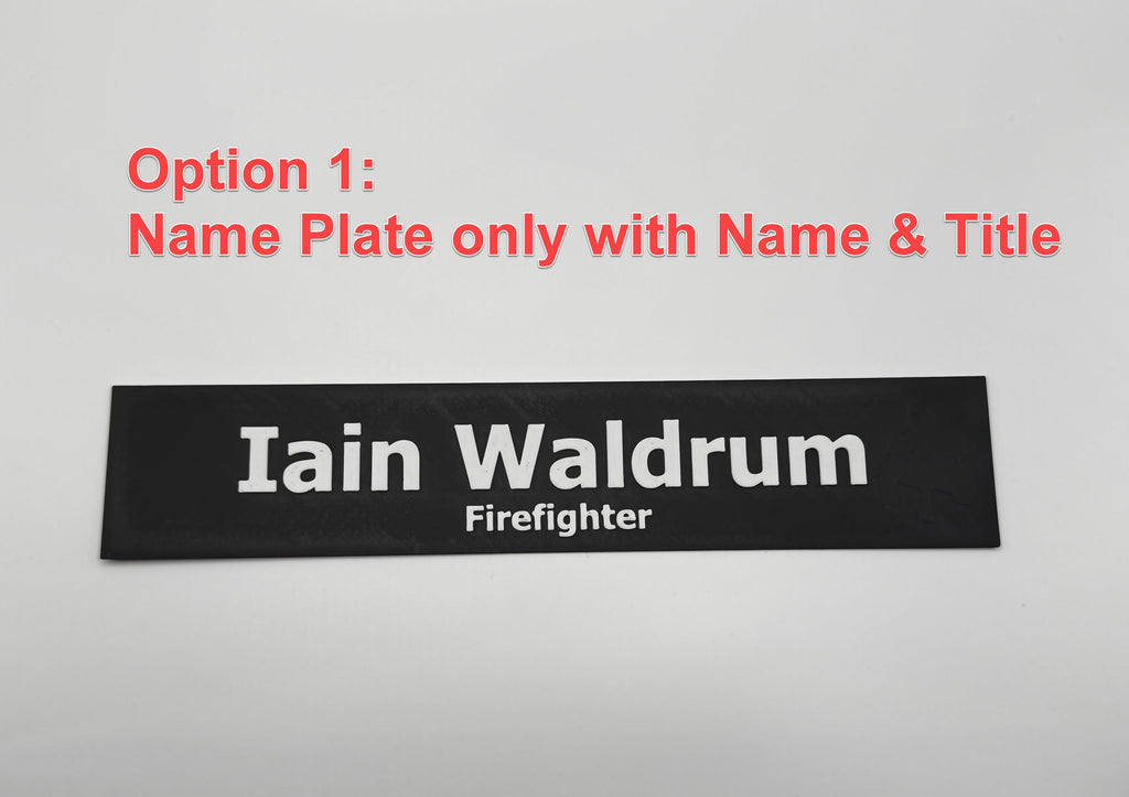 Custom Desk Name Plate with Logo | Personalized Office Sign | 3D Printed