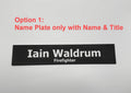 Custom Desk Name Plate with Logo | Personalized Office Sign | 3D Printed