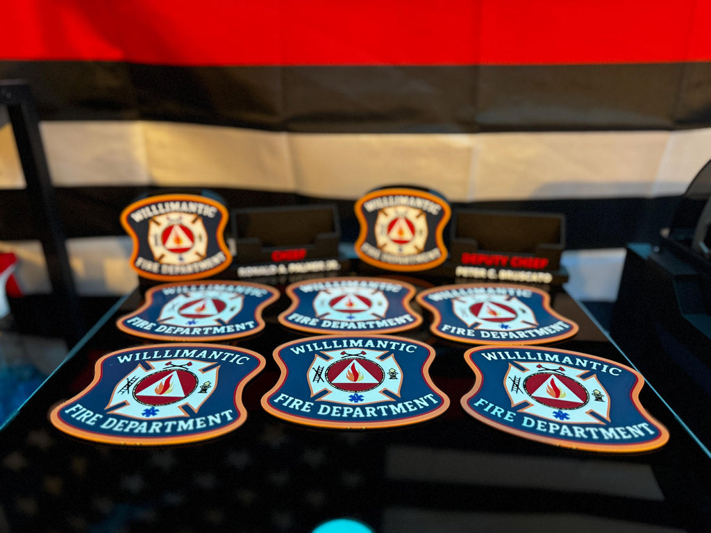 Custom Logo Coasters | 3D Printed | Desk Coaster | Multi-Color