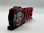Custom 3D Printed Public Safety Desk Display: Personalized Fire, Police, EMS Gift