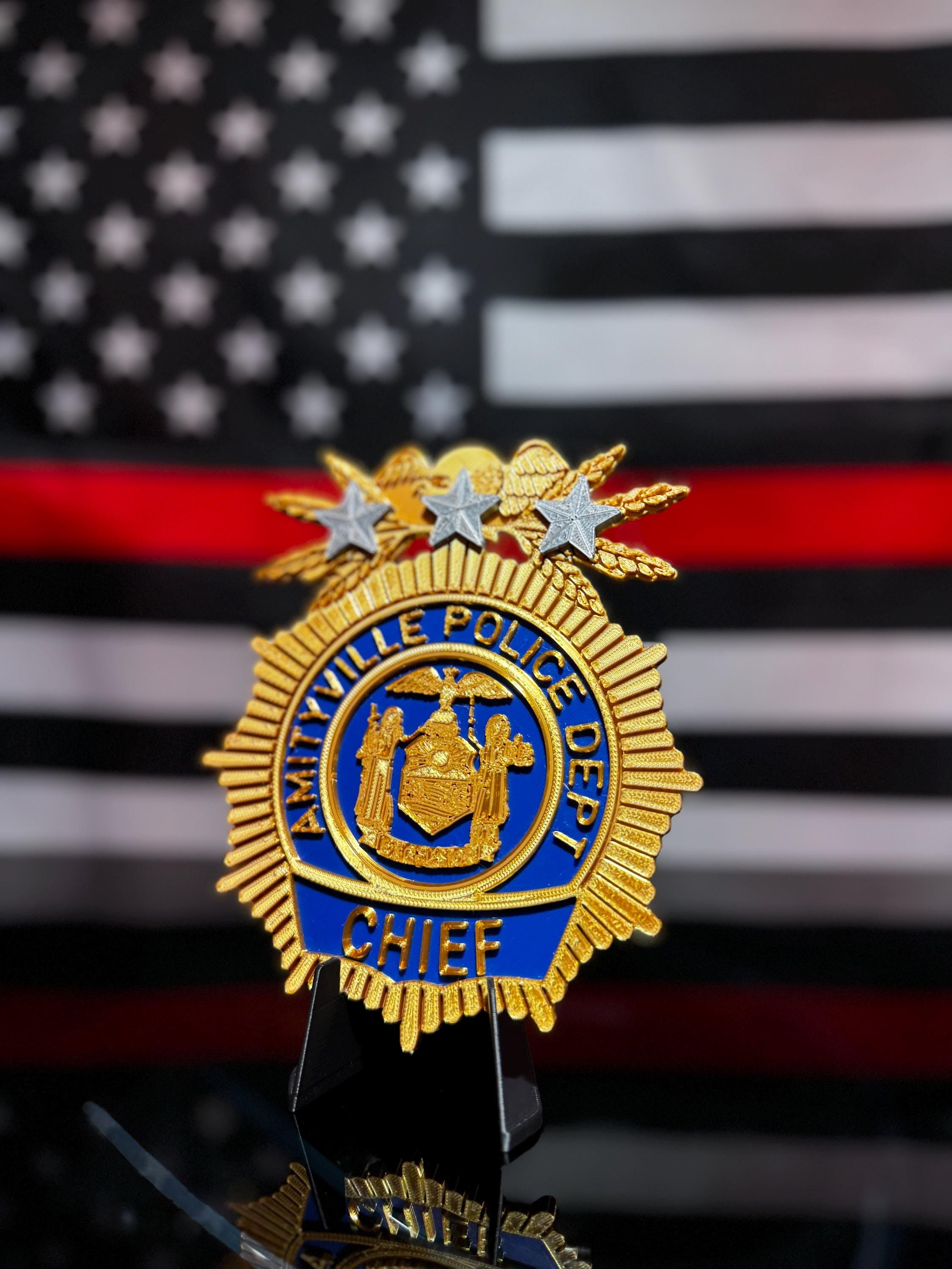 Custom 3D Printed Badge / Patch Replica | Fire, Police, EMS, Military Emblem Display