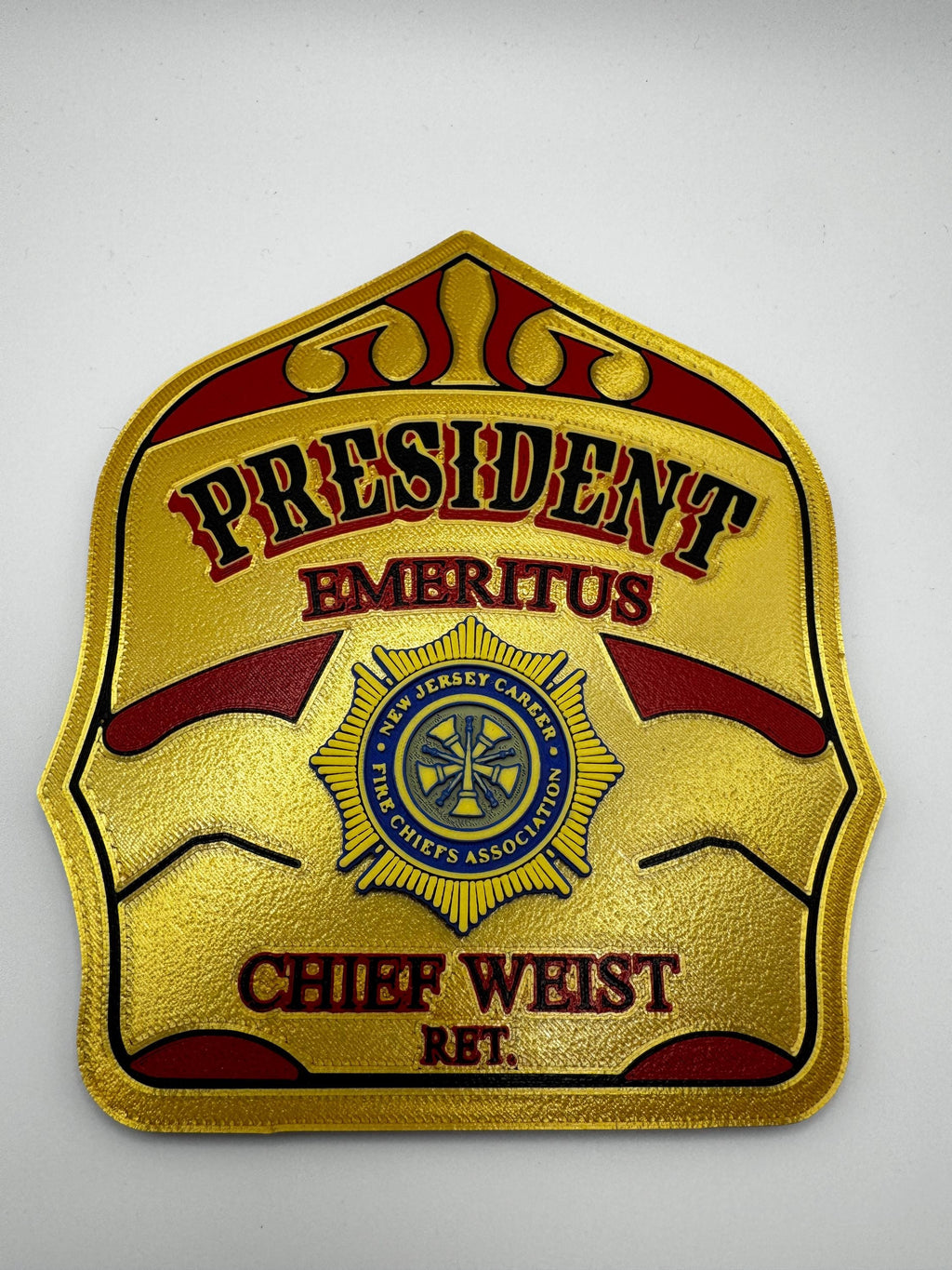 Custom 3D-Printed Firefighter Shield Replica – YOUR Shield 3D Printed for Display