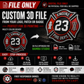 Custom 3D File from Logo | 3MF for Bambu Studio + STL | Patch, Badge, or Logo Conversion