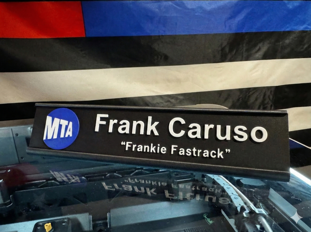 Custom Desk Name Plate with Logo | Personalized Office Sign | 3D Printed