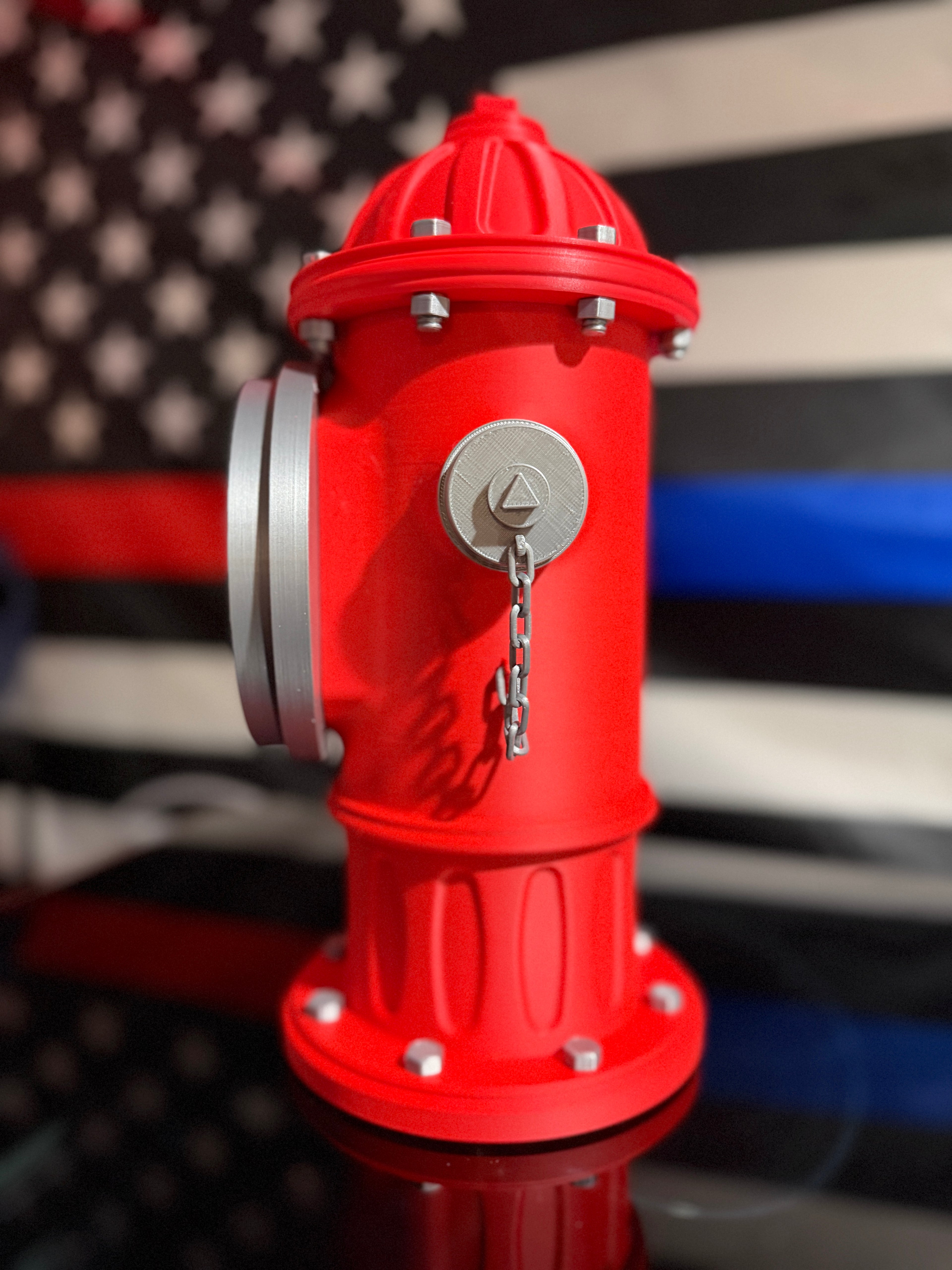 Custom Fire Hydrant Clock: Firefighter Gift, Personalized Maltese Dial