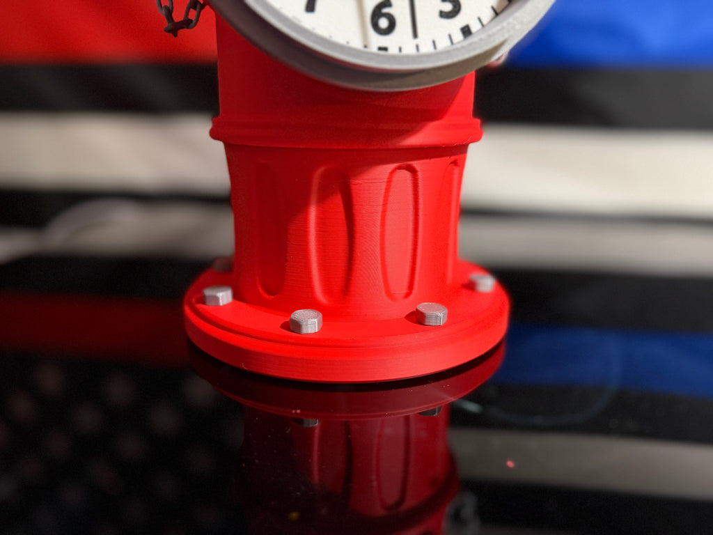 Custom Fire Hydrant Clock: Firefighter Gift, Personalized Maltese Dial