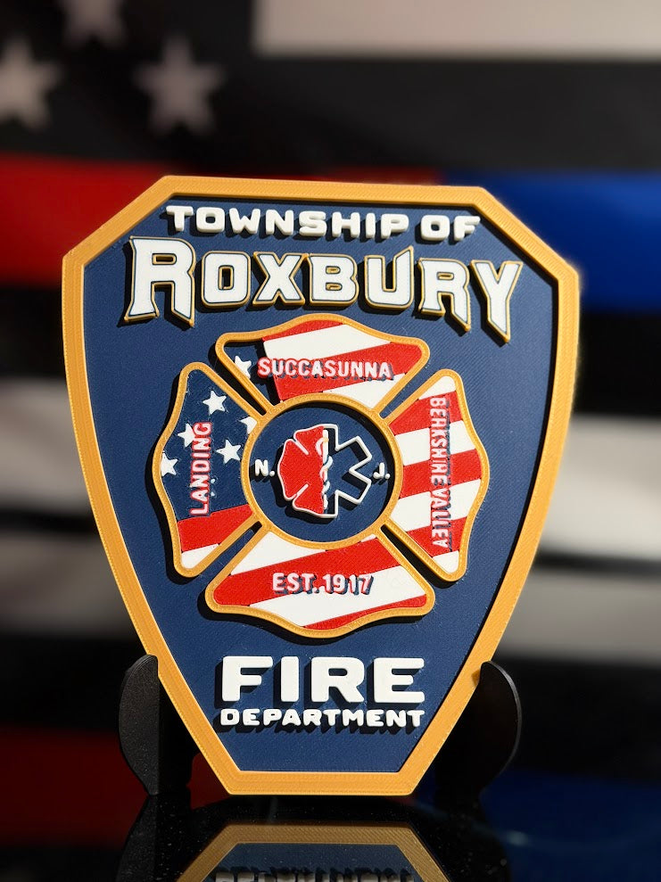 Custom 3D Printed Plaque From Your Patch, Badge or Logo