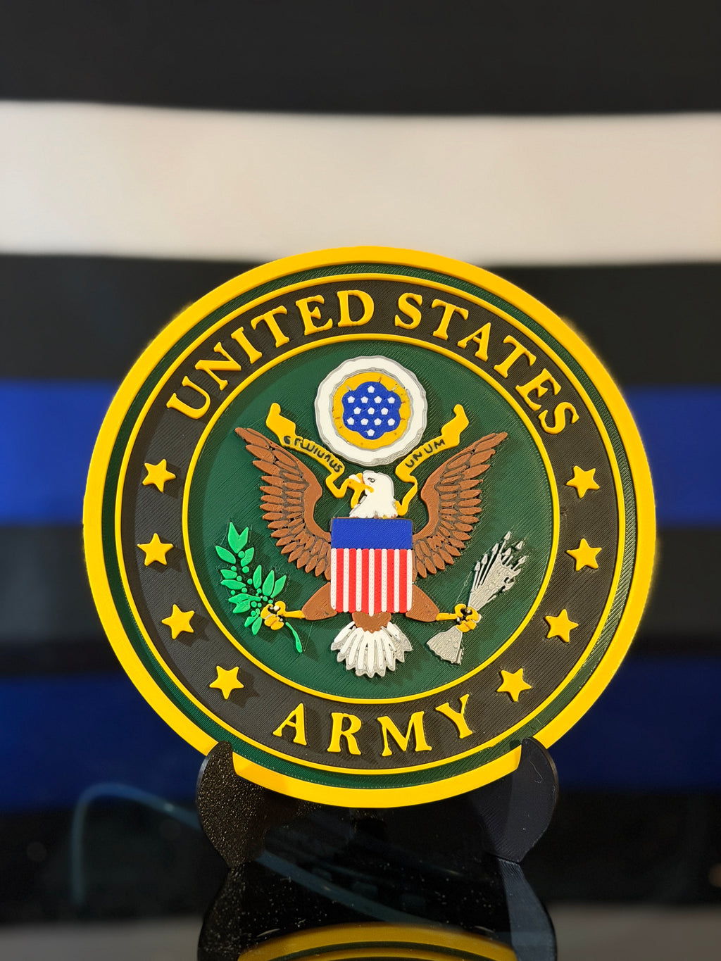 United States Army 3D Printed Seal Plaque