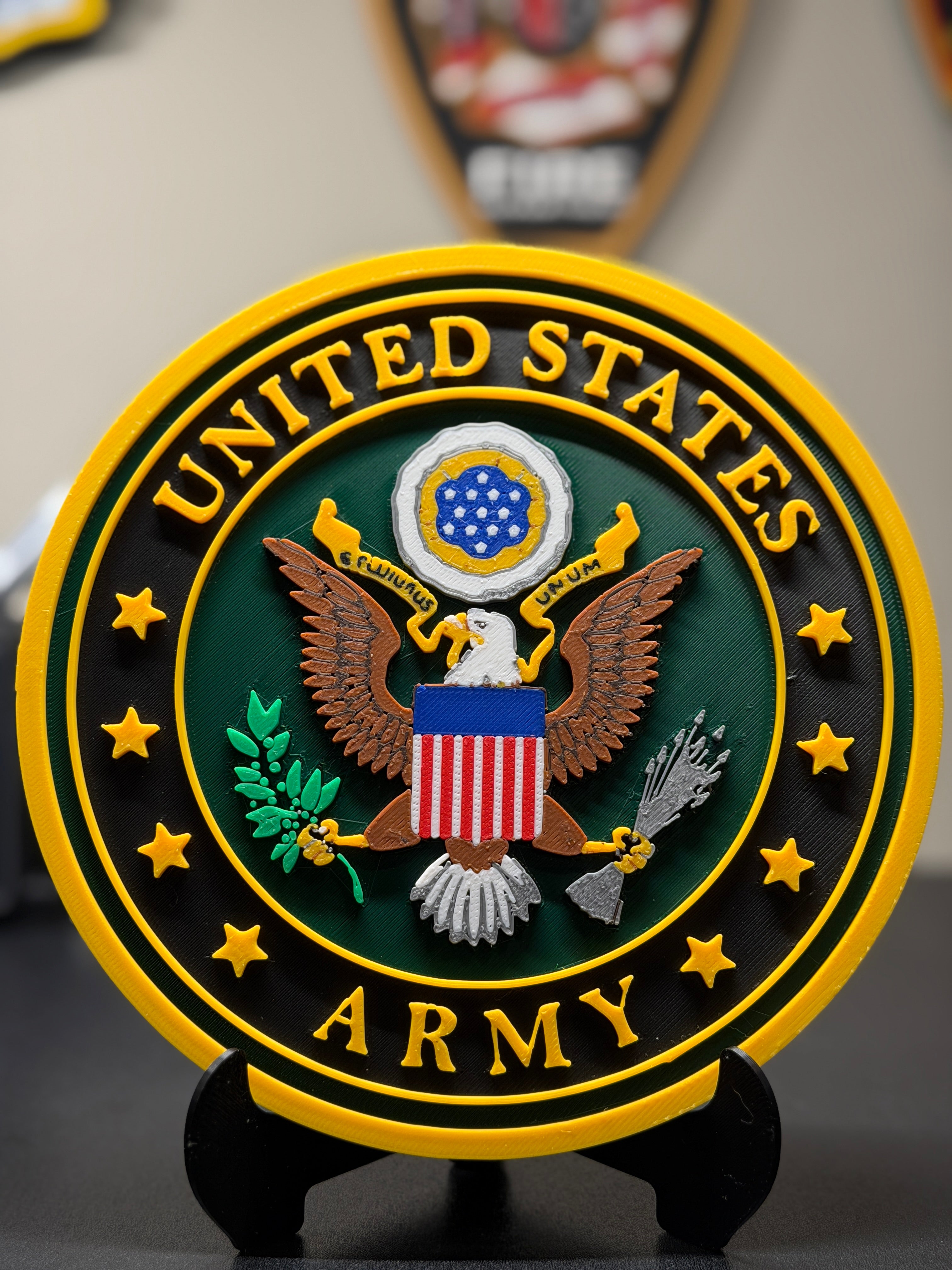 United States Army 3D Printed Seal Plaque
