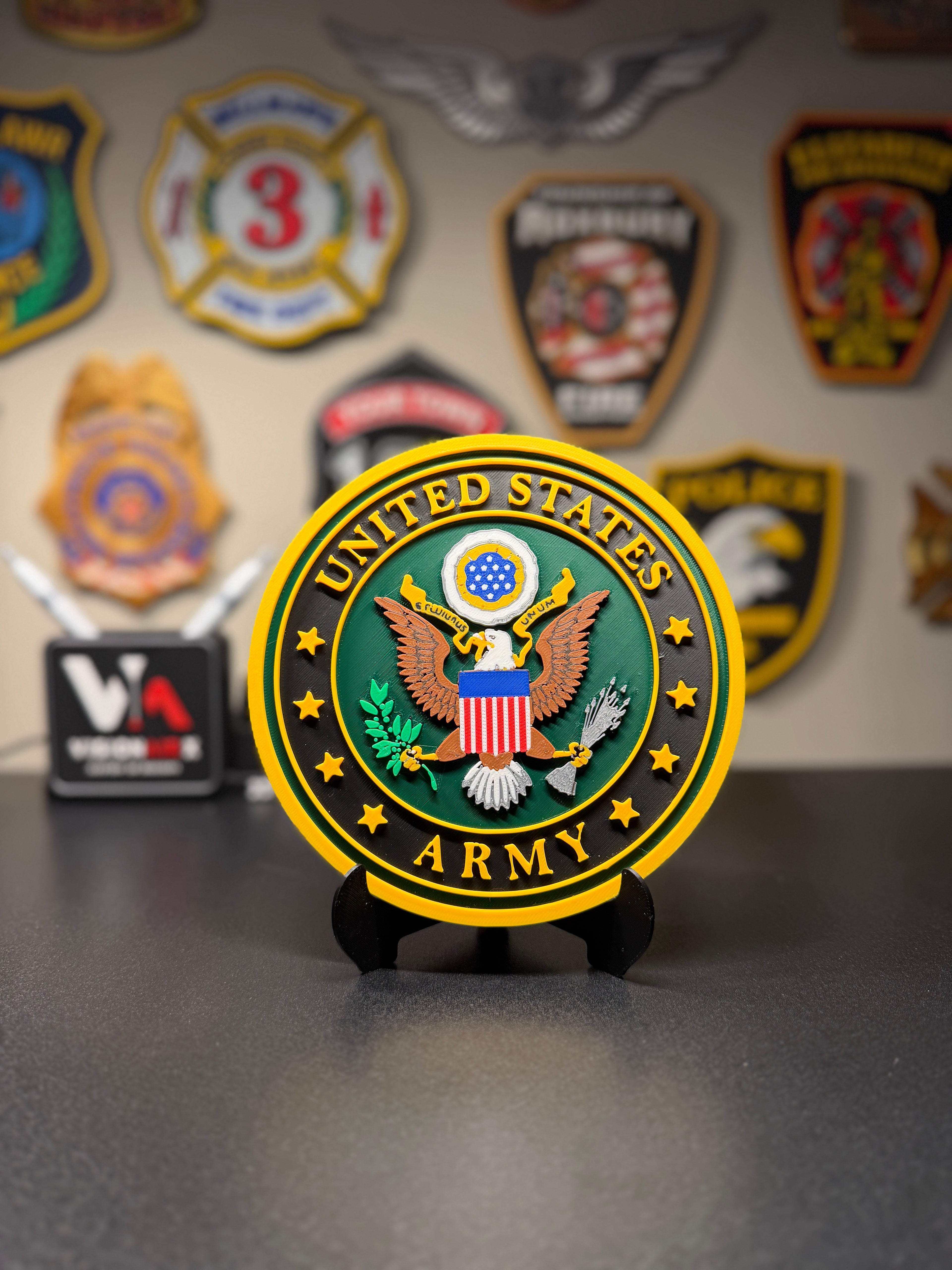 United States Army 3D Printed Seal Plaque