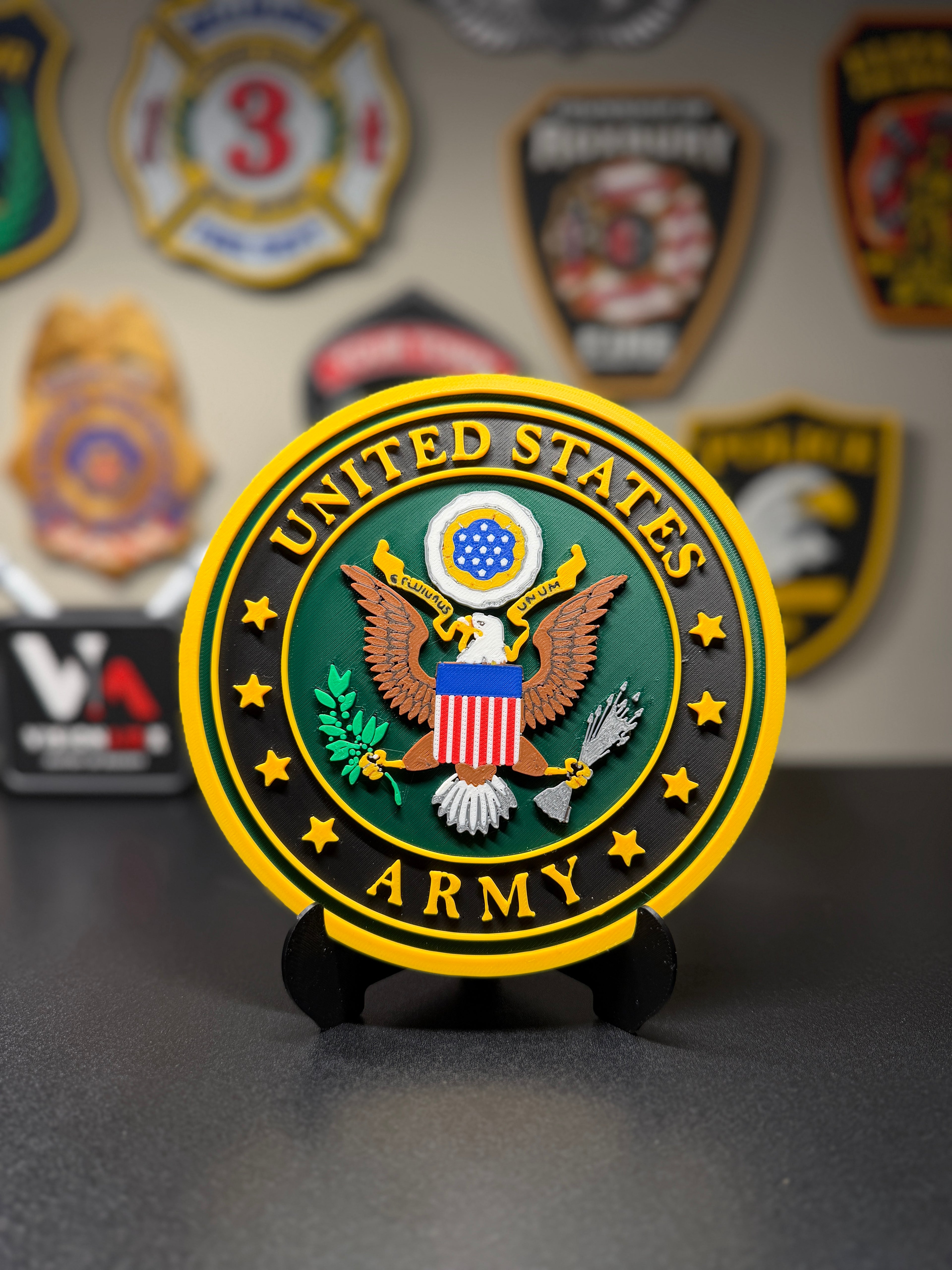 United States Army 3D Printed Seal Plaque