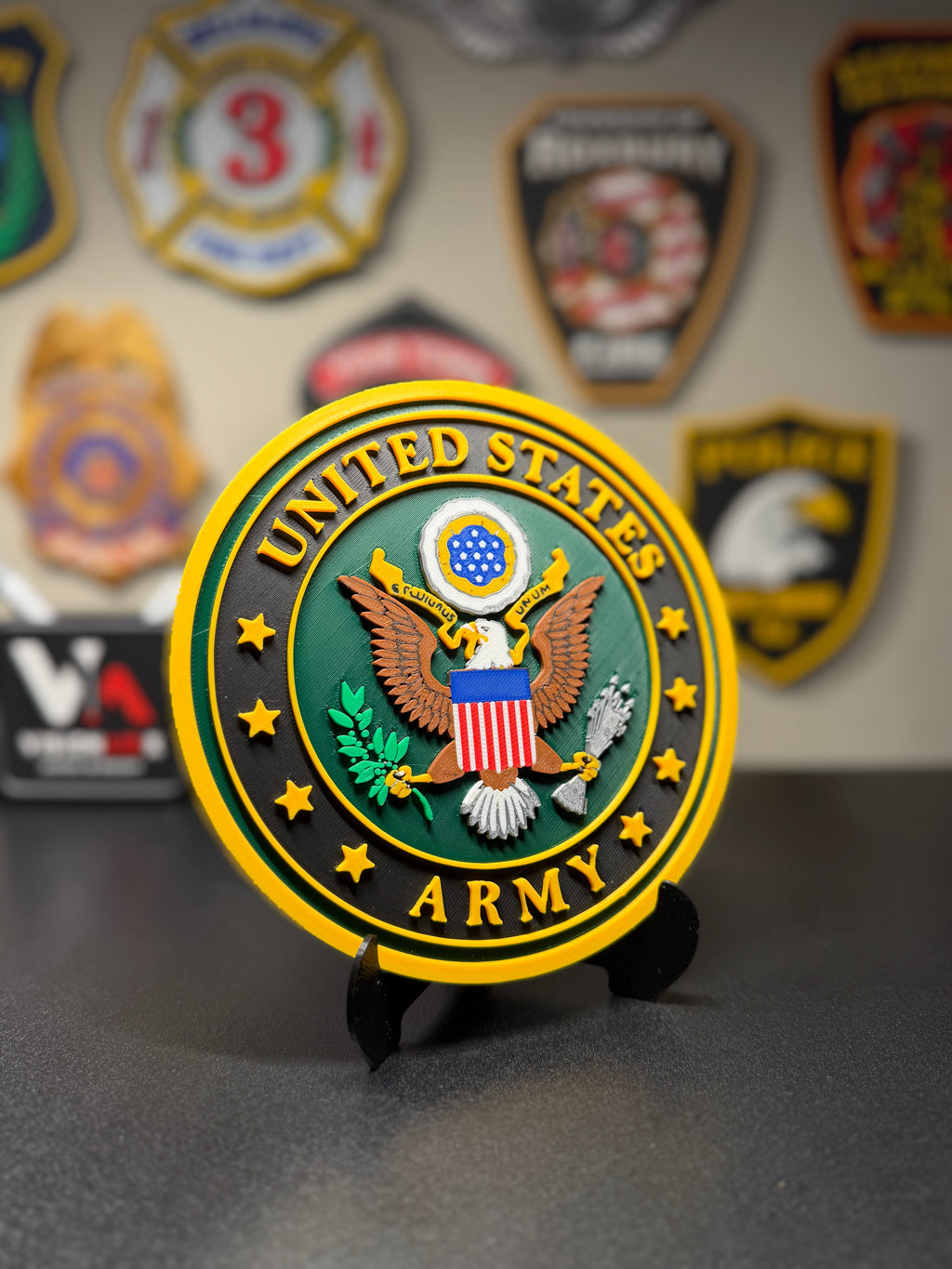 United States Army 3D Printed Seal Plaque