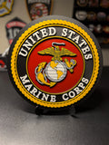 United States Marine Corps 3D Plaque with Stand and Wall Mount Decorative Military Display