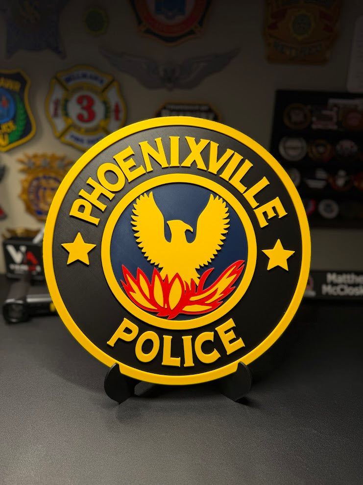 Custom 3D Printed Plaque From Your Patch, Badge or Logo