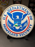 U.S. Department of Homeland Security 3D Plaque | DHS Seal Sign | Desk Display with Stand