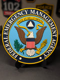 Federal Emergency Management Agency 3D Plaque | FEMA Seal Sign | Desk Display with Stand