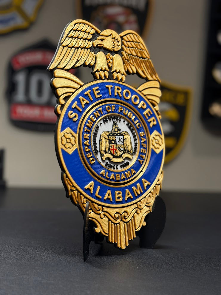 Custom 3D Printed Plaque From Your Patch, Badge or Logo
