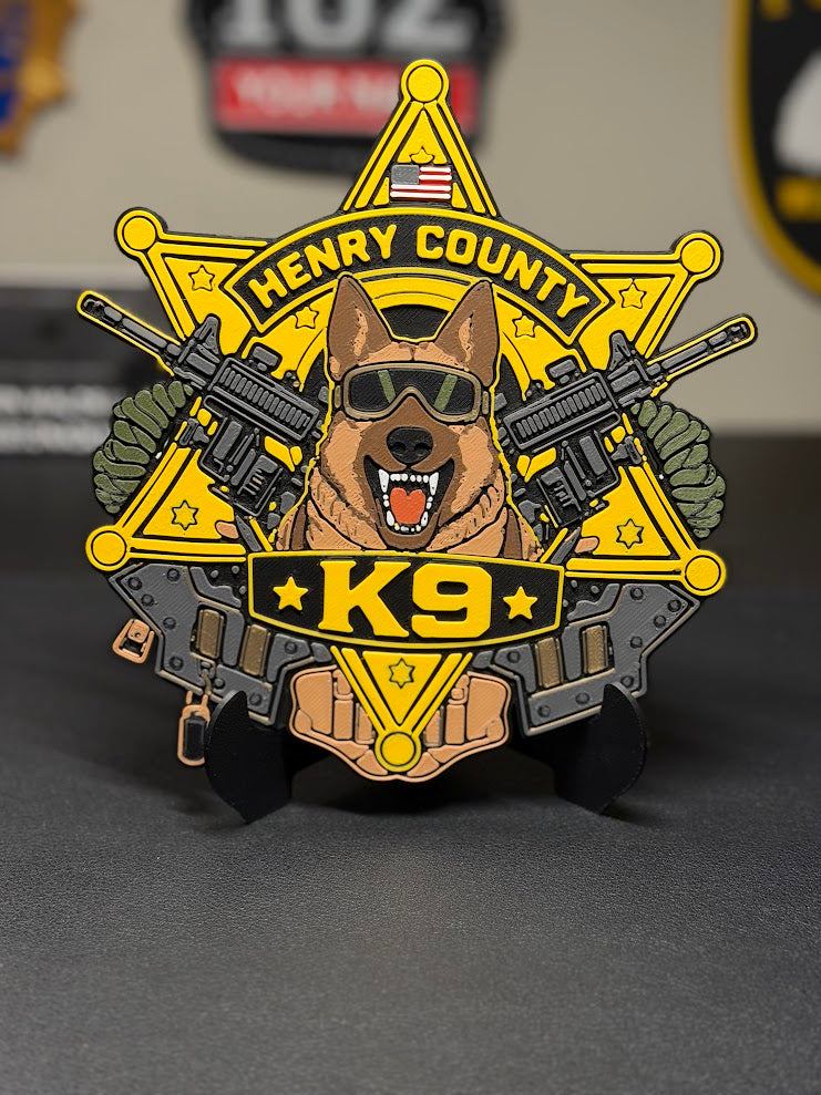 Custom 3D Printed Plaque From Your Patch, Badge or Logo
