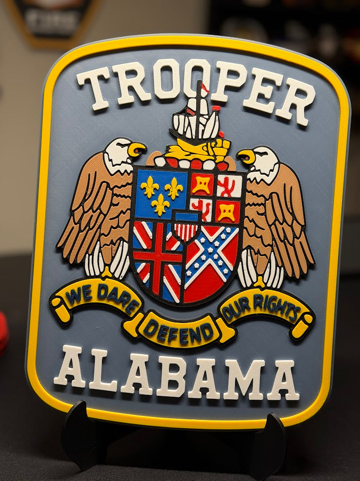 Custom 3D Printed Plaque From Your Patch, Badge or Logo