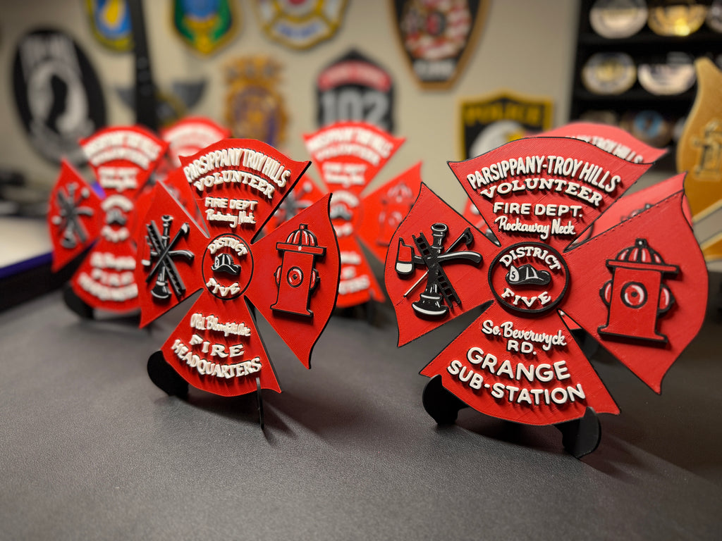 Custom 3D Printed Plaque From Your Patch, Badge or Logo