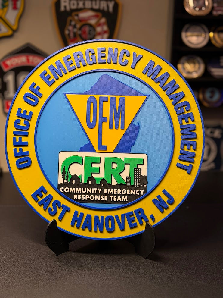 Custom 3D Printed Plaque From Your Patch, Badge or Logo