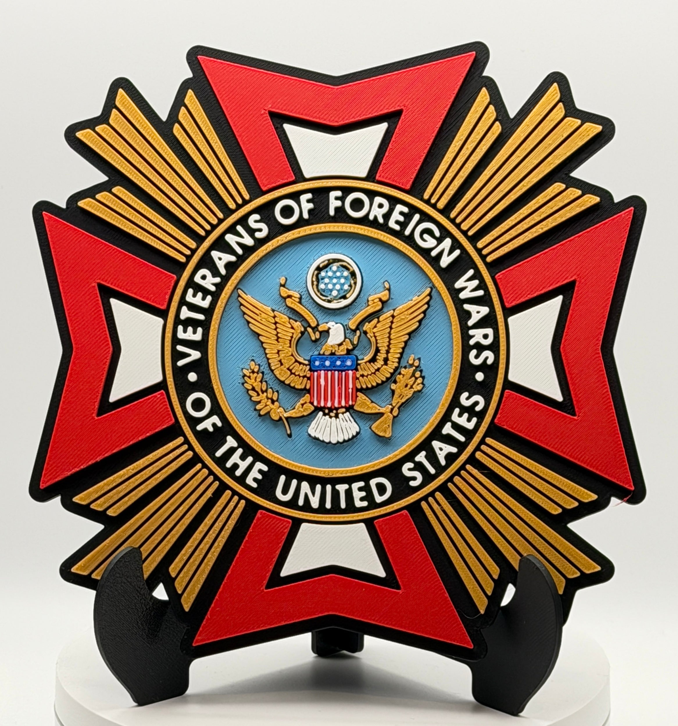 VFW 3D Printed Plaque Display