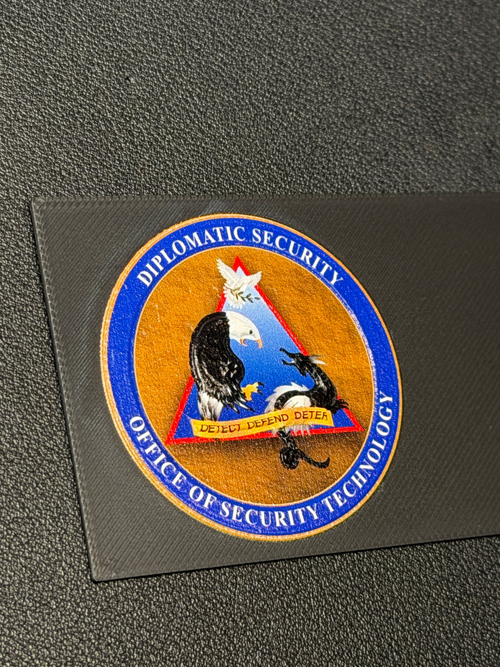 Custom Desk Nameplate With Holder | Optional Full Color Logo