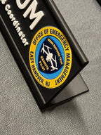 Custom Desk Nameplate With Holder | Optional Full Color Raised Logo