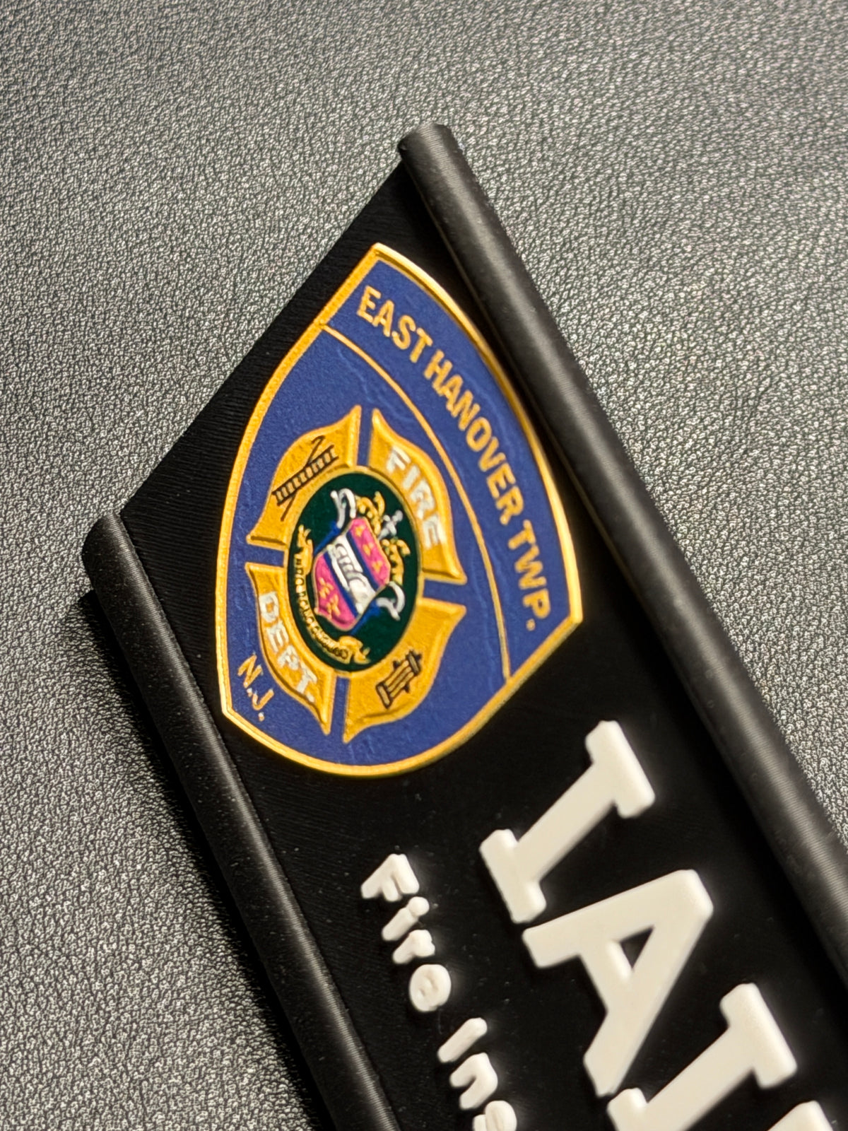 Custom Desk Nameplate With Holder | Optional Full Color Logo
