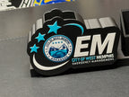 Custom Desk Display | Full Color Raised Logo, Nameplate, Pen and Card Holder