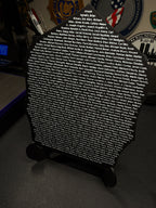 Custom Firefighter Helmet Shield Replica | 3D Display with Stand