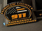 Custom Desk Display | Full Color Raised Logo, Nameplate, Pen and Card Holder