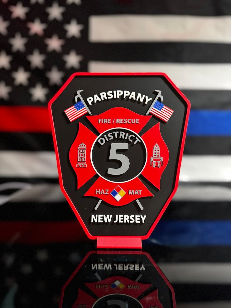 Custom 3D Printed Plaque From Your Patch, Badge or Logo