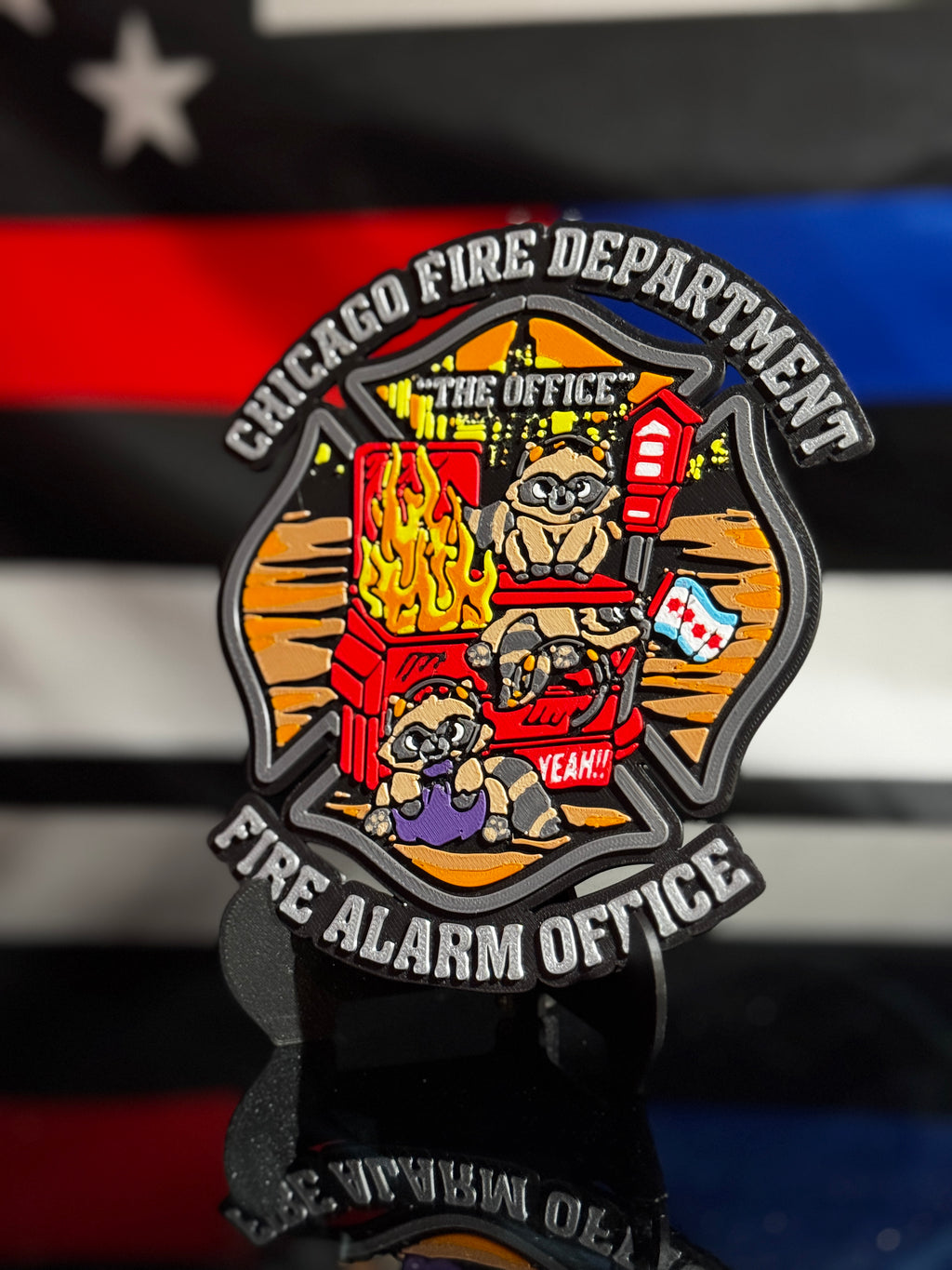 Custom 3D Printed Plaque From Your Patch, Badge or Logo