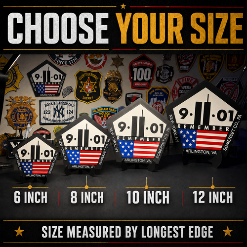 Custom 3D Printed Badge Patch Logo Plaque | Personalized First Responder Retirement Gift