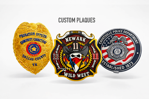Custom 3D Printed Plaque From Your Patch, Badge or Logo
