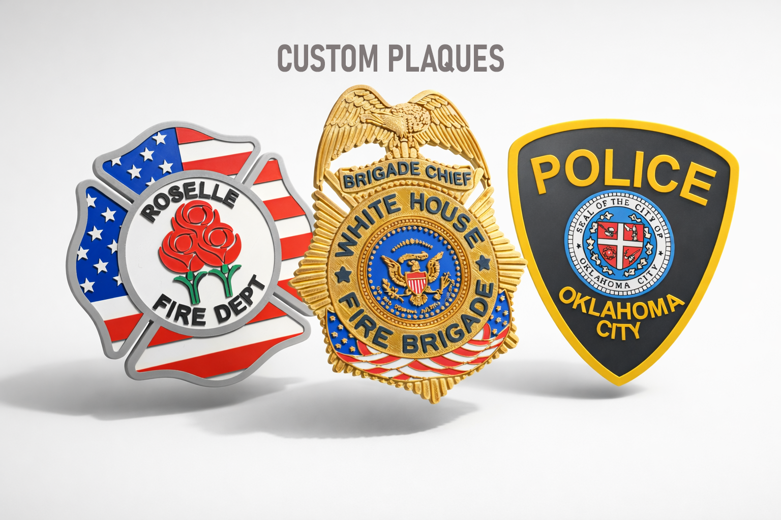 Custom 3D Printed Plaque From Your Patch, Badge or Logo