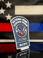 NJ-TF1 FEMA US&R 3D Plaque | New Jersey Task Force 1 Desk Display