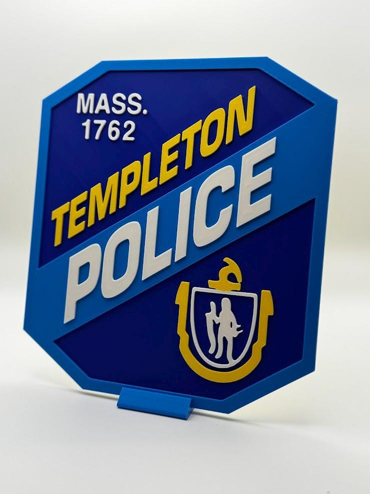 Custom 3D Printed Badge / Patch Replica | Fire, Police, EMS, Military Emblem Display