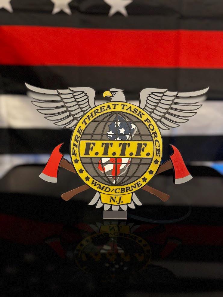 Custom 3D Printed Badge / Patch Replica | Fire, Police, EMS, Military Emblem Display