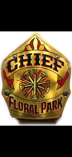 Custom Firefighter Helmet Shield Replica | 3D Display with Stand